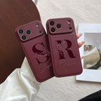 Personalized Custom Name Initial Custom Big Letter with Flowers Design Phone Case for iPhone18 17 16 15 14 13 Pro Max Plus Air