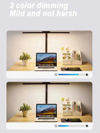 Double Single Head Led Clip Desk Lamp Dimmable Computer Table Lamps Monitor Light Architect Table Lamp for Office Reading Lights