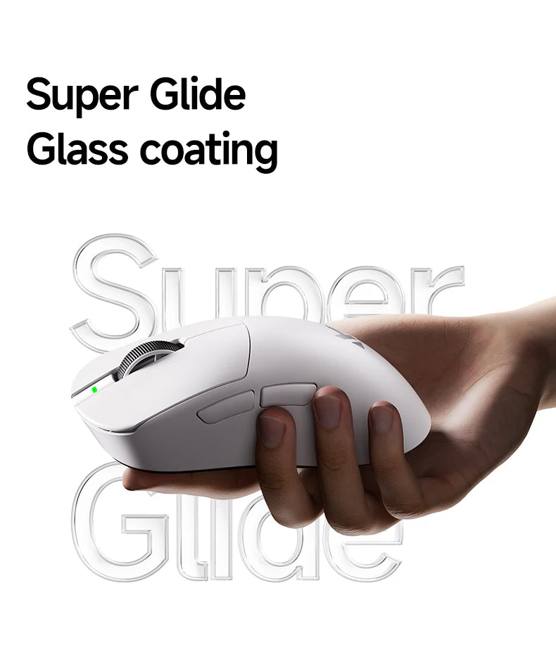MCHOSE A7 Ultra RE Gaming Mouse 8000Hz Polling Rate Ergonomic Design 20000fps 42000DPI 750IPS Super Glide Coating 500mAh Battery