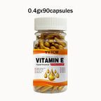 Vitamin E Deep Moisturizing Capsule Essence, Hydrates and Smooths Skin, Contains Plant-Based Squalane, Vitamin C, Deep Hydration and Brightening Skin Essence, 18 Capsules/30 Capsules/48 Capsules/60 Capsules/90 Capsules/120 Ca