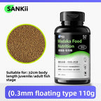 SANKii Floating Micro Pellets for Medaka, High Protein Food to Enhance Color for Viewing from Above - For Fry & Adult