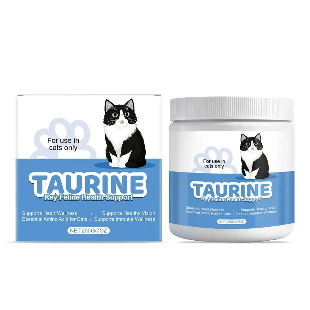 200g Taurine Powder for Cats – Essential Amino Acid Supplement for Heart Health & Function, Supports Cardiac Muscle Health Care