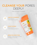 Vitamin C Sakura Facial Cleanser Face Wash Foam Foam Face Cleanser Moisturizing Whitening Anti-aging  Wrinkle Skin Care