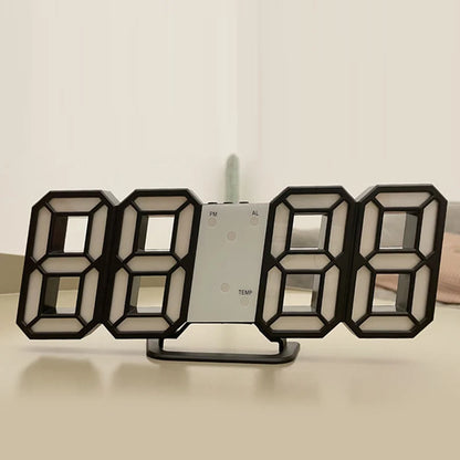 3D LED Digital Wall Clock – USB Powered