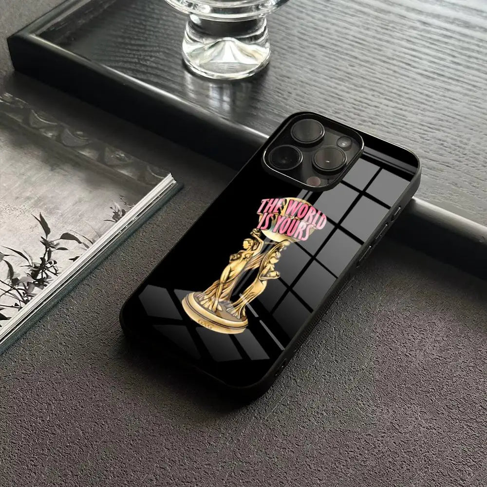 Scarface 1983 Phone Case For IPhone 17 16 14 Pro 15 13 12 Max 11 XR XS 6 Air 7 8 6s X Luxury Glass Cove