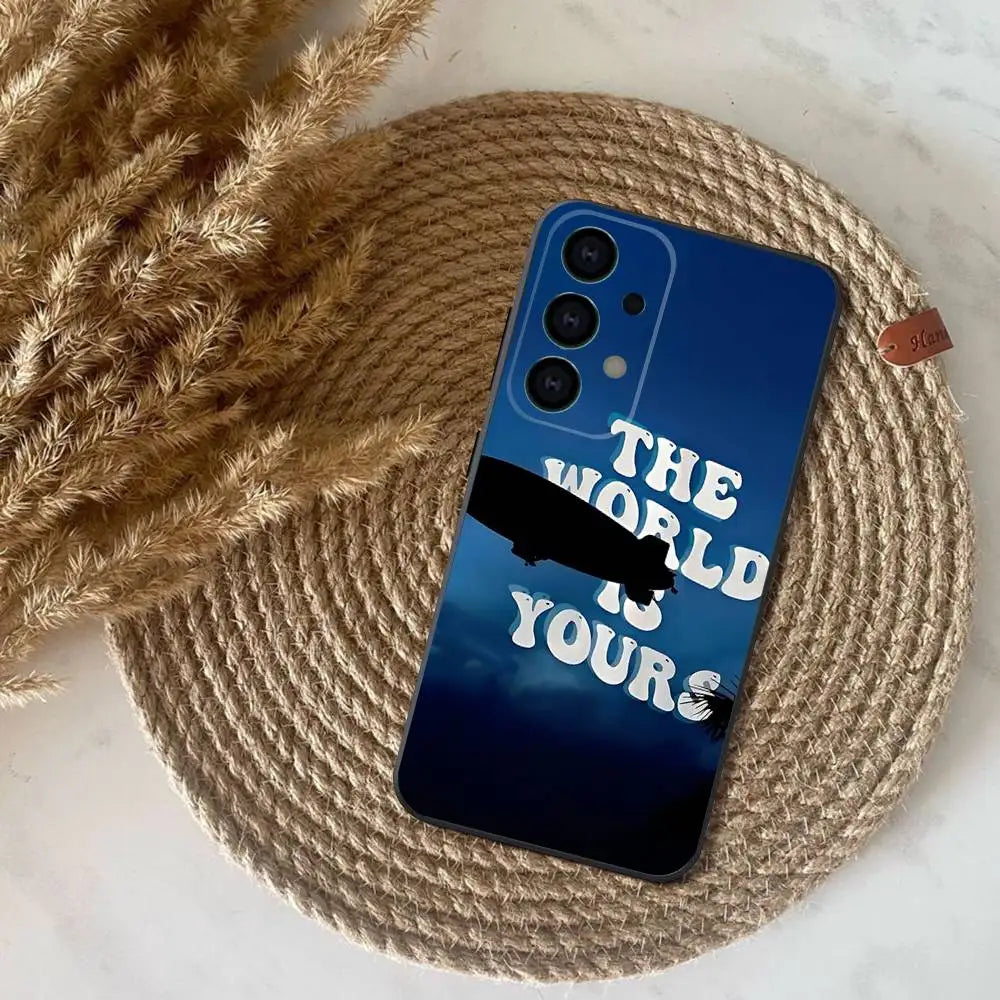 S-Scarface 1983 Film Phone Case For Samsung S25,S24,S21,S22,S23,S30,Ultra,S20,Plus,Fe,Lite,Note,10,9,5G Black Cover