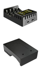Battery Charger 4 Slot Intelligent Fast Charge With Indicator For 1.2V NiMH NiCd AAA/AA Rechargeable Battery USB C Micro Charger