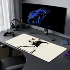 Graffiti Art Banksy S Mouse Pad Large Desk Mat Keyboard Ergonomic Office Rubber Game PC Non-slip Anti-fray Home Custom Best Pric