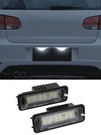 12V Car License Plate Lights LED Lamp Auto Accessories for VW Golf 4 5 6 7 MK4 MK7 Passat CC Scirocco Skoda Seat Leon Ibiza