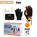 Left & Right Rehabilitation Robot Gloves Hand Massage Device for Stroke Hemiplegia Hand Function Recovery Finger Workout Trainer