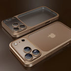 Luxury Plating Matte Ultra Slim Case for iPhone 17 18 16 15 14 13 12 Pro Max Camera Lens Film Protector Frosted Shockproof Case