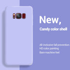 Liquid Silicone Soft Cases For Samsung Galaxy S8 S9 S10 S20 S21 FE S22 S23 Plus Fundas For Samsung Note 8 9 10 20 Plus Cover