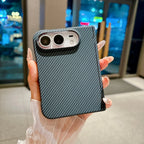 Shockproof Duo Thin Carbon Fiber Leather Magnetic for Magsafe Phone Case for IPhone Duo Apple 18 Fold Hinge Protective Cover
