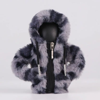 Velvet Hoodie Gear Shift Cover with Zipper