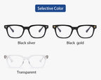 Classic 3Pcs Square Anti Blue Light Glasses For Men And Women Black & Transparent Frame Unisex Computer Wearing Women Glasses
