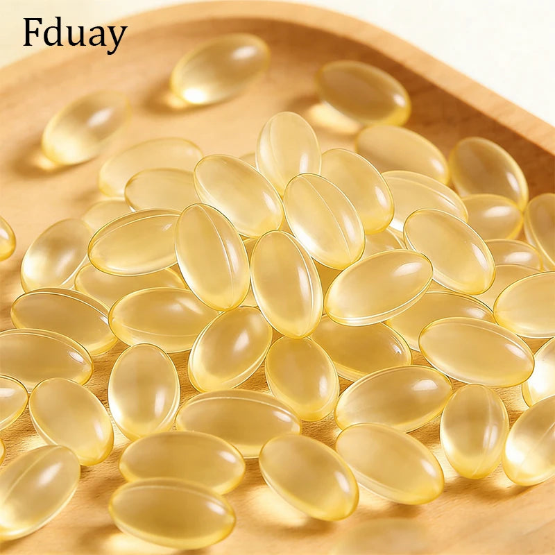 Vitamin E Facial Essence Capsule with Retinol Jojoba Seed Oil & Collagen for Brighter Skin Moisturizing & Smoothing 0.5ml X 90 C