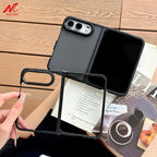 For iPhone Duo Case Luxury Translucent Matte Ultra Thin PC Case for iPhone Duo 18Fold Shockproof Metal Connector Hard Cover