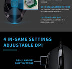 Logitech G402 Hyperion Fury, Wired Gaming Mouse with 4000 DPI, Perfect for FPS & RPG Games G102/G203/M100R