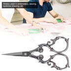 Portable Stainless Steel Retro Scissors Gourd Shape 4.3 Inch Embroidery Scissors Sewing Scissors Needlework Art