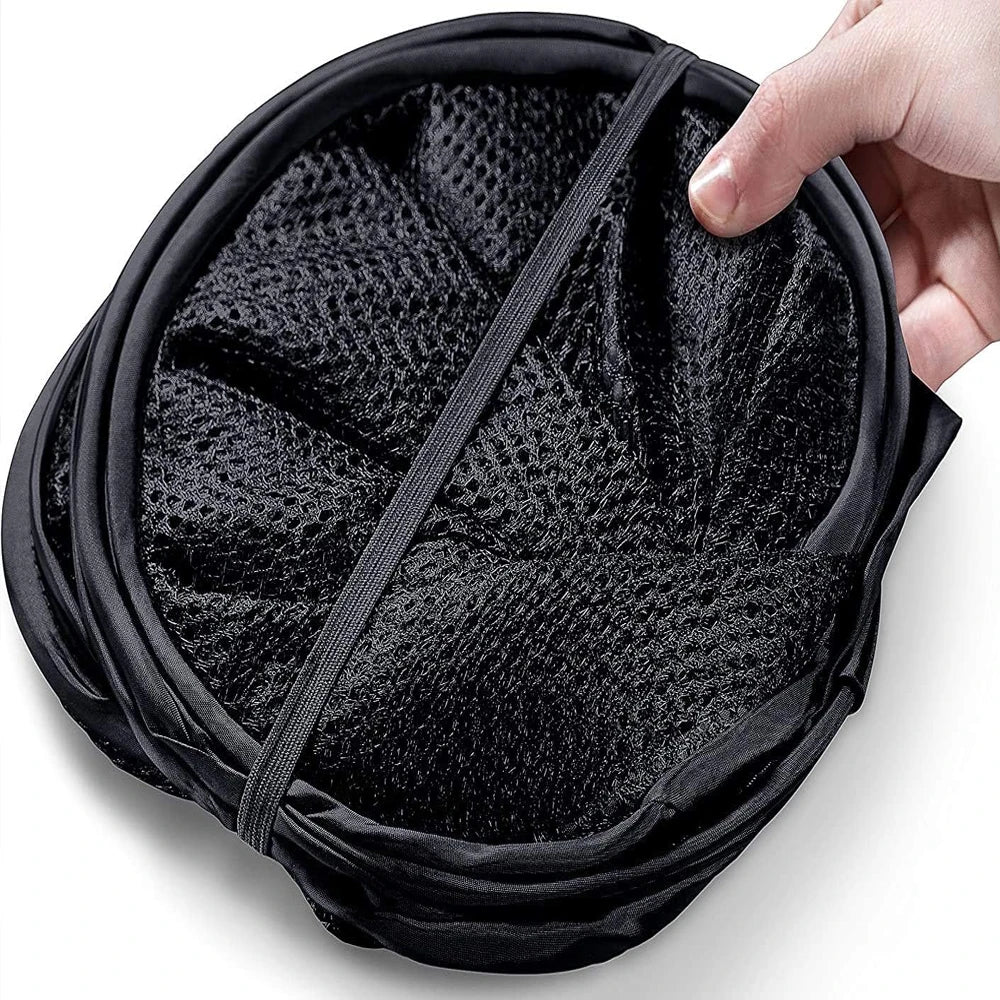 1-10Pcs Collapsible Laundry Basket Dirty Clothes Mesh Pop Up Hamper Storage Basket Toy Storage Bag for Home Bathroom Dorm Travel