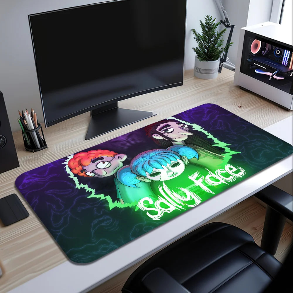Game S-Sally Face S Mouse Pad Large Desk Mat Keyboard Ergonomic Office Rubber Game PC Non-slip Anti-fray Home Custom Best Price