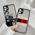 S-scarface Film classic Phone Case For iPhone 16 15 14 13 12 11 Mini Pro Max X XR XSMax 7 8 6 6s Plus Matte Clear Back Cover