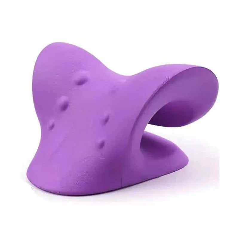 Massage Pillow Neck Shoulder Cervical Chiropractic Traction Device Head Back Relaxer for Pain Relief Body Massager