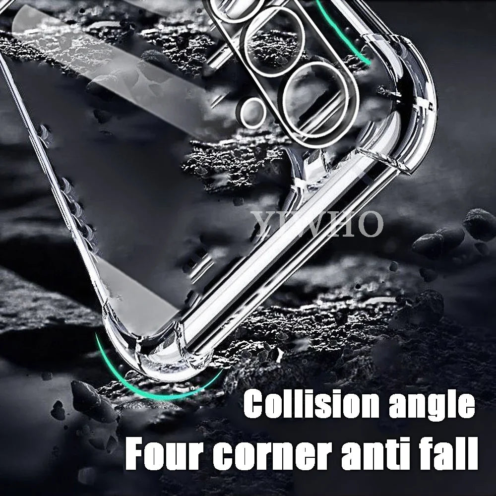 Clear Phone Case for Samsung Galaxy A16 5g 4g A15 A25 A35 A55 A54 A34 A24 A14 TPU Transparent Case Shockproof Back Covers