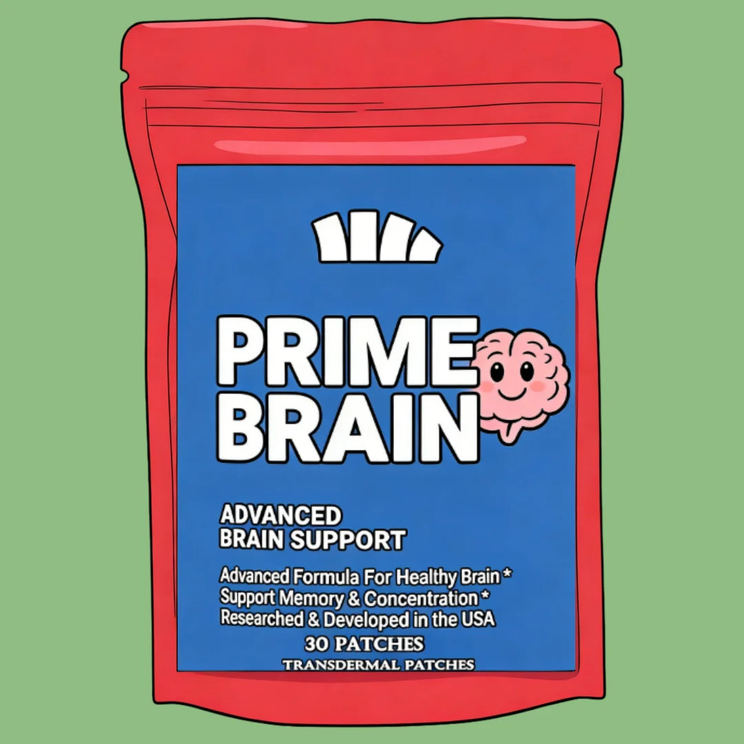 Brain Transdermal Patches Ginkgo Biloba, L-theanine, Vitamin B12 For Memory, Focus Support 30 Patches