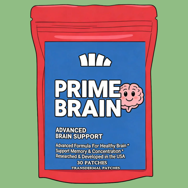 Brain Transdermal Patches Ginkgo Biloba, L-theanine, Vitamin B12 For Memory, Focus Support 30 Patches