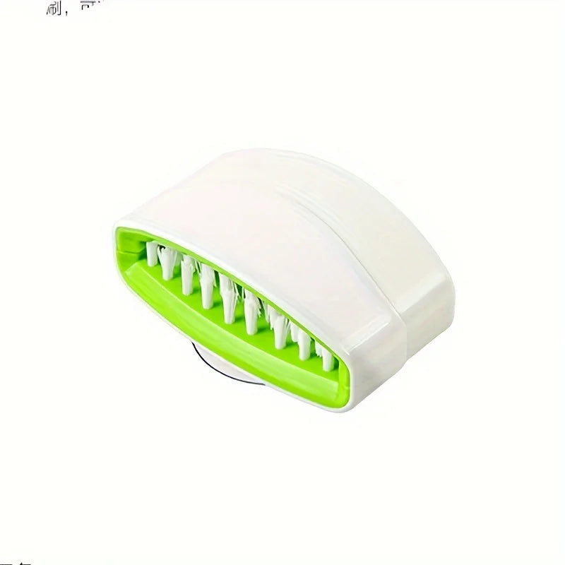 1pc, Knife Cutlery Cleaner Brush With Strong Suction Cup, Fork Spoon Cleaning Brush, Vegetable Fruit Kitchen Washing Tool