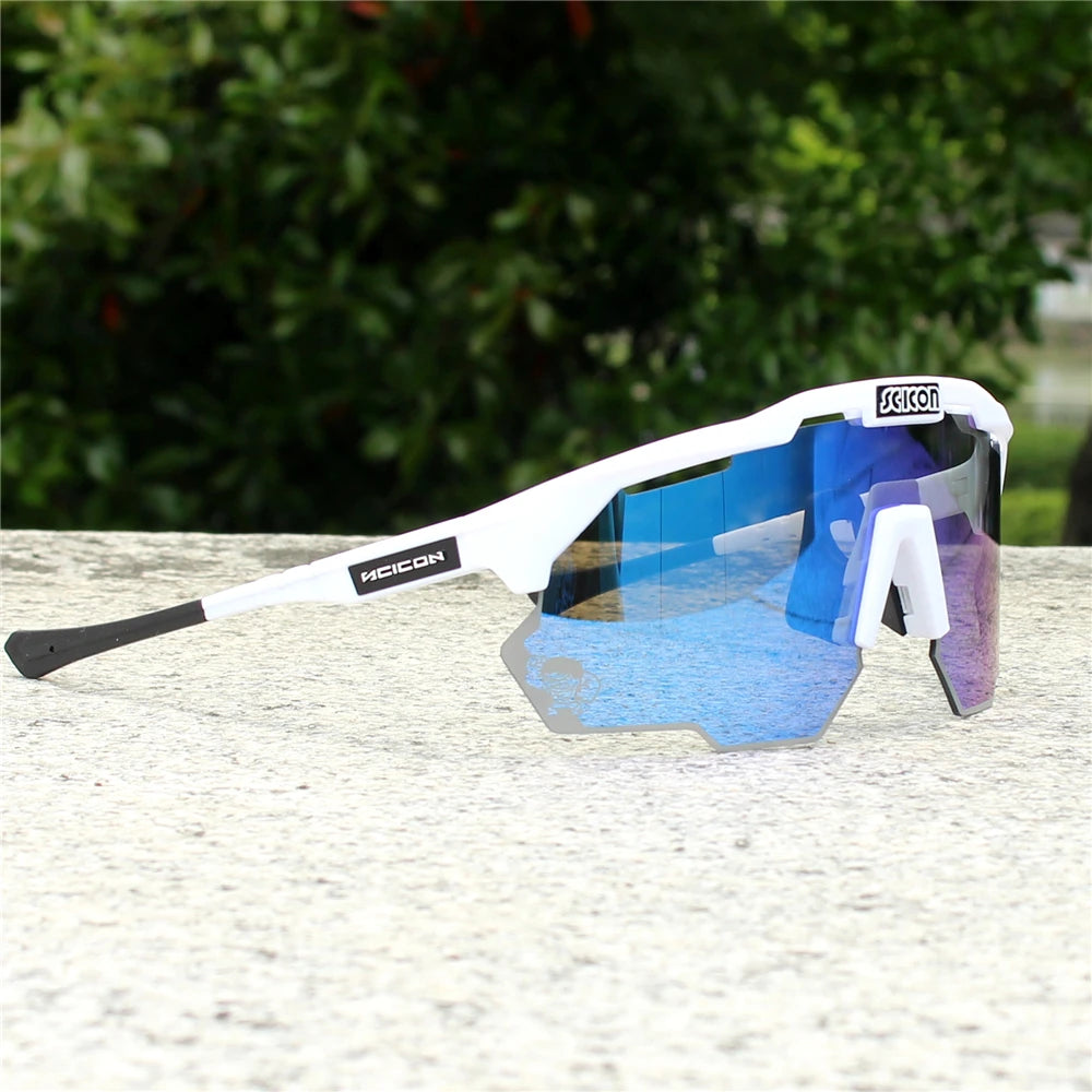 SCICON AEROSHADE KUNKEN UV400 Cycling Sunglasses with Case - Outdoor Sports Men's MTB Road Bike Eyewear Women's Goggles