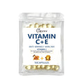 0.34g*50 Capsules of Vitamin C + Vitamin E Facial Care Essence Oil, Moisturizing, Hydrating, Non-Greasy, Say Goodbye to Dry and Rough Skin