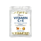 0.34g*50 Capsules of Vitamin C + Vitamin E Facial Care Essence Oil, Moisturizing, Hydrating, Non-Greasy, Say Goodbye to Dry and Rough Skin