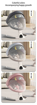 Baby Electric Rocking Chair Cradles Coax Baby  Luxury Electric Swing Shaker Recliner Comfort Chair  0-3 Years Old Baby Bed