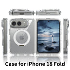 360° Magnetic Bracket Case For iPhone Duo For Magsafe Transparent Shockproof Hard Back Cover Funda