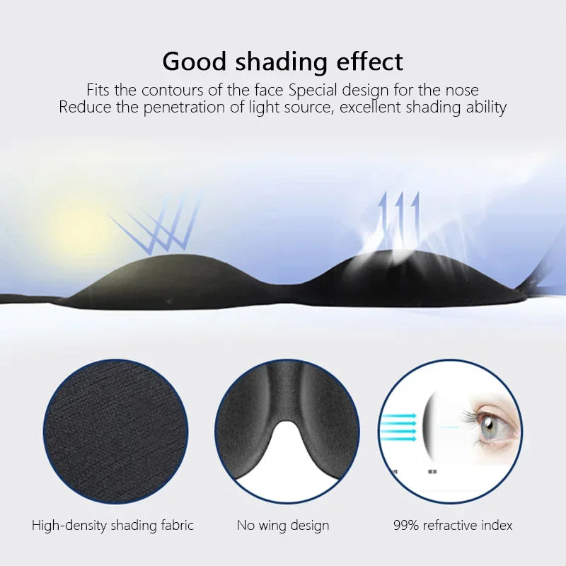 3D Sleep Mask Eye Mask for Travel Yoga Nap Lightweight Breathable Eye Cover Night Sleep Block Out Light Eyepatch for Women Men