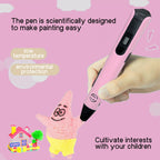 Upgraded 3D Printing Pen 9 Meter Pla Filaments Children S Birthday Christmas and New Year Gifts Three Dimensional Painting Tools