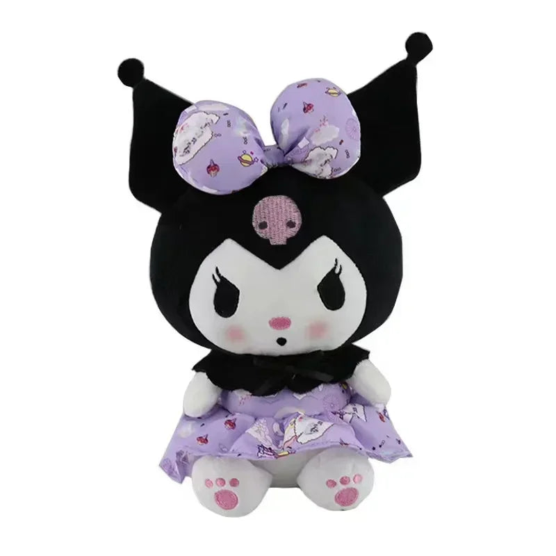 2026 New Sanrio Strawberry Kuromi & My Melody Plush Pillow, Soft Fluffy Stuffed Doll, Cute Bedroom Decor Surprise Gift for Girls