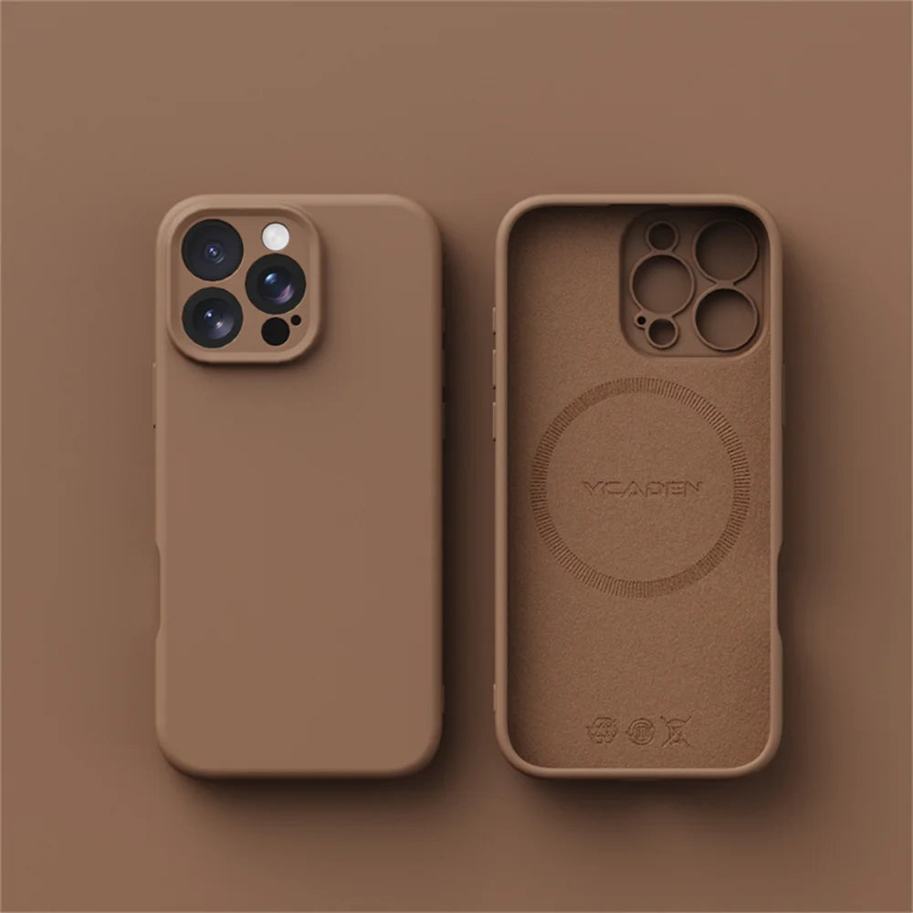 Luxury Liquid Silicone For Magsafe Case For iPhone 18 17 Air 16 Plus 15 14 13 Pro Max 18Pro Wireless Charging Skin Smooth Cover