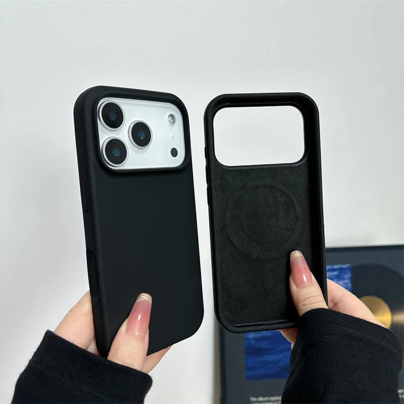 Magnetic Liquid Silicone Case for iPhone 17 Series MagSafe Shockproof Cover