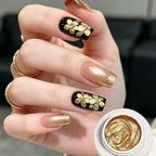 BORN PRETTY 5ml 3D Metal Painting Gel Embossed Nail Gel Polish Plaster Texture Drawing Carving Gel Nail Art Manicure Supplies