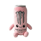 Zero Sugar White Monster Energy Drink Plush Toy Simulation Can Stuffed Ornament Doll Cute Soft Figure Decor Gift for Friend
