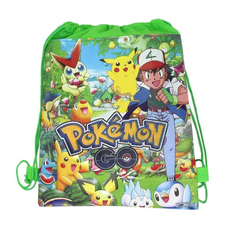 PokeMoned Theme Party Favors Slap Bracelets Stickers Keychain Party Gifts Goodie Bag Stuffers Fillers Birthday Party Decorations