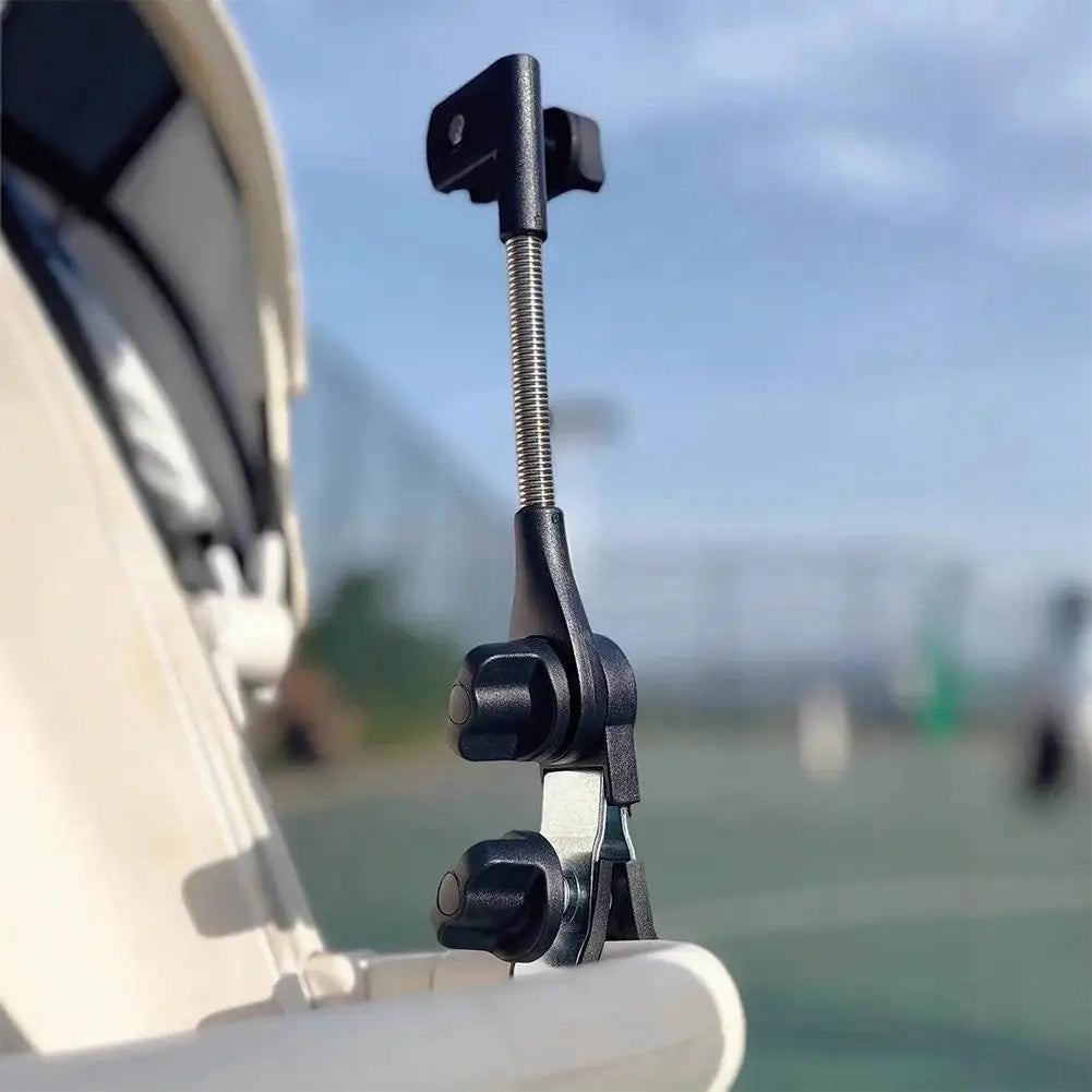 Fishing Umbrella Holder Sunshade Clamp 360 Degree Adjustable Bracket for 7-40mm Pole Outdoor Beach Camping