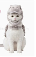 Halloween Dinosaur Skeleton Pet Hooded Costume Cute Cat Puppy Cosplay Outfit Funny Party Dress Up Clothes Small Animal Holiday