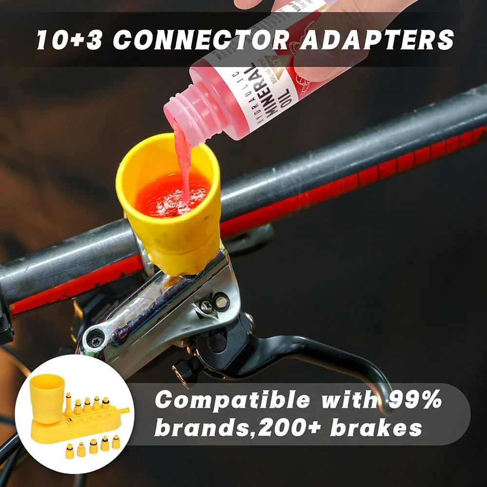 Bicycle Brake Mineral Oil 60ML Bike Hydraulic Disc Brake Oil Bleed Kit For SHIMANO TEKTRO SRAM NUTT Series Brake Repair Tools