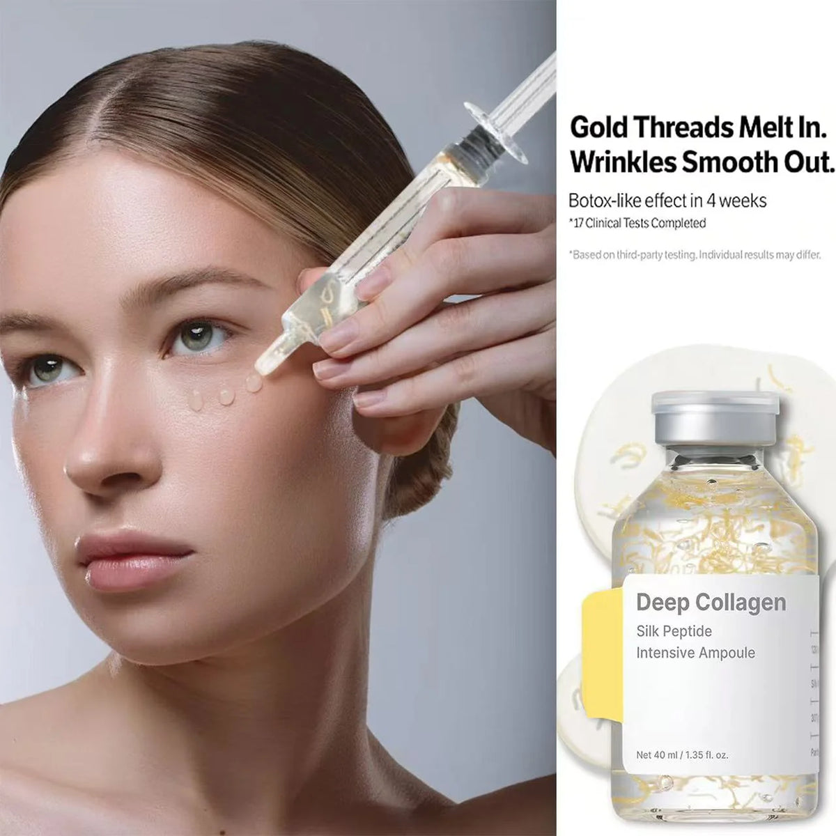 Silk Peptide Intensive Lifting | Anti-aging Facial Serum, Containing Collagen And A Complex Of 30 Peptides To Firm The Skin