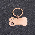 Custom Name Dog Tags Personalized Text Dog ID Tag Bone Shaped Stainless Steel Laser Engraving Anti-lost Customized Pets ID Tag