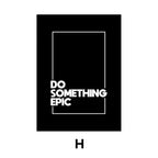 Simple Black White Inspirational Quotes Canvas Art Poster Prints Modern Motivational Wall Decorative Picture for Home Office